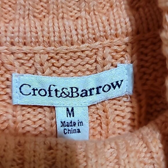 Croft and Barrow Orange Turtleneck LongSleeve Sweater Sz Medium - Picture 6 of 7